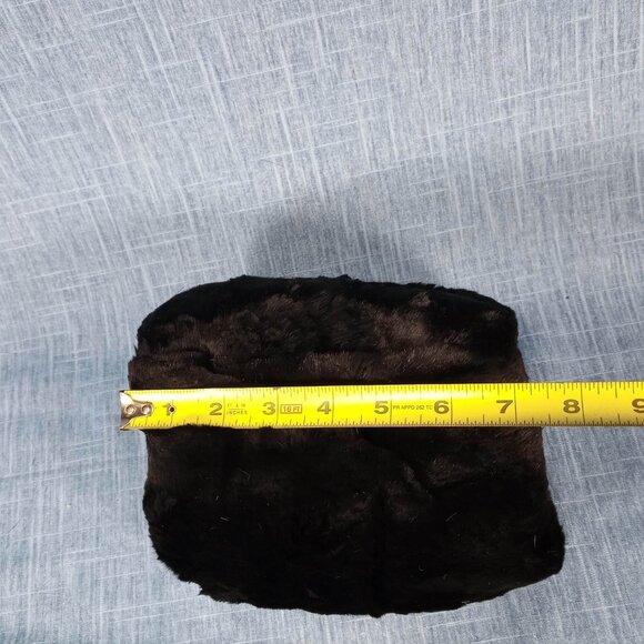 1940's Black Sheared Beaver Fur Muff - Picture 5 of 7